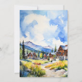 Mountain village Colorado zomerlandschap Kaart (Achterkant)