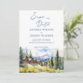 Mountain village Colorado zomerlandschap Kaart (Staand voorkant)