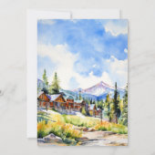 Mountain village Colorado zomerlandschap Kaart (Achterkant)