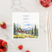 Mountain village Colorado zomerlandschap Servet (Insitu)