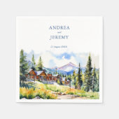 Mountain village Colorado zomerlandschap Servet (Voorkant)