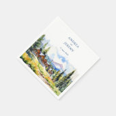 Mountain village Colorado zomerlandschap Servet (Hoek)