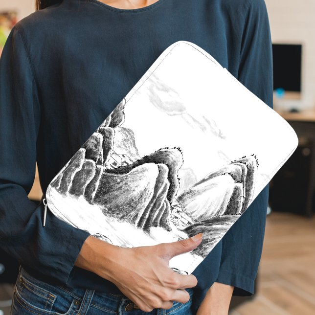 Mountain Village - Ink Laptop Sleeve (Creator heeft geüpload)