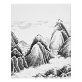 Mountain Village - Ink Perfect Poster (Voorkant)