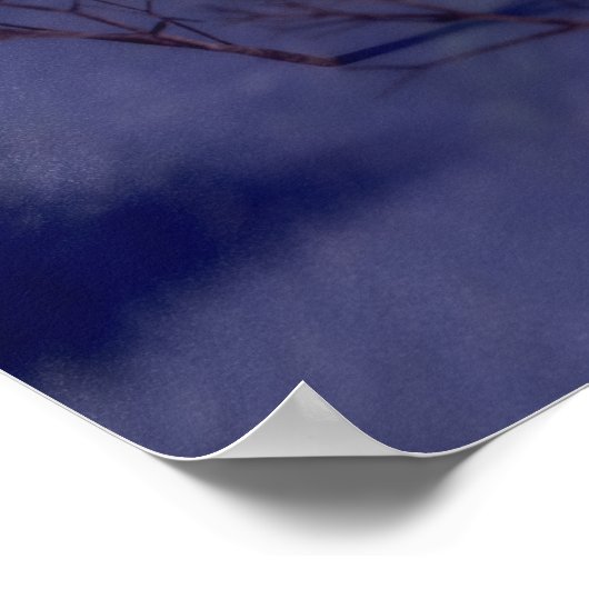 Mountain Village kerstprint Poster (Hoek)