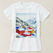 Mountain village t-shirt (Design voorkant)