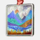 Mountain Vista Metalen Ornament (Links)