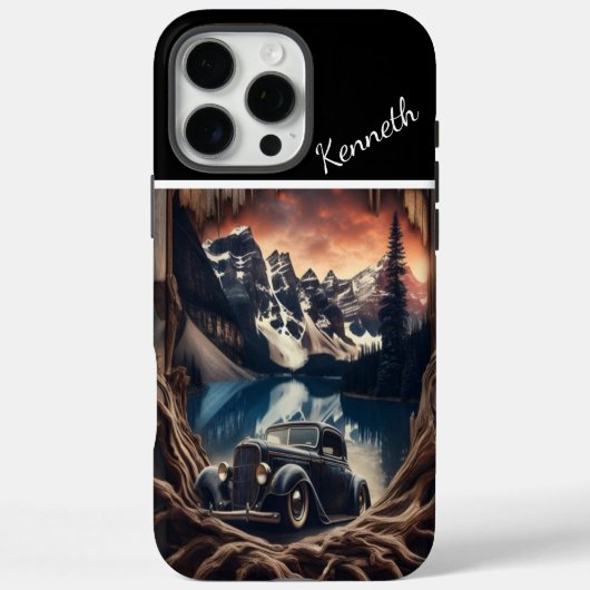 Mountain Vista Through Wood Case-Mate iPhone Case (Achterkant)