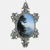 Mountain Vista Tin Sneeuwvlok Ornament (Links)