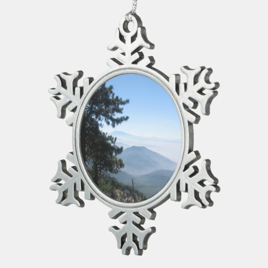 Mountain Vista Tin Sneeuwvlok Ornament (Rechts)