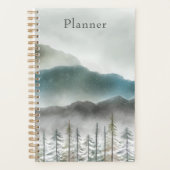 Mountain Watercolor Soft Cover Planner  (Voorkant)