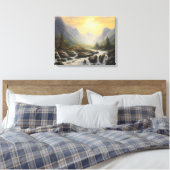 Mountain Waterfall  Canvas Print