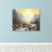 Mountain Waterfall  Canvas Print