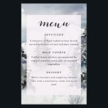 Mountain Waterverf Rustiek Bruiloft Menu<br><div class="desc">Mountain Waterverf Rustiek Bruiloft Menu</div>