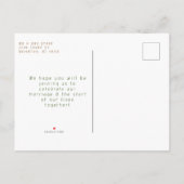 Mountain Waterverf Sla de datum op Aankondigingskaart (Achterkant)