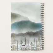 Mountain Waterverf Soft Hoesje Planner 5.5 x 8.5 (Achterkant)