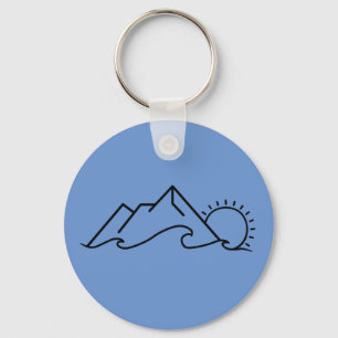 Mountain Wave Sun Sleutelhanger