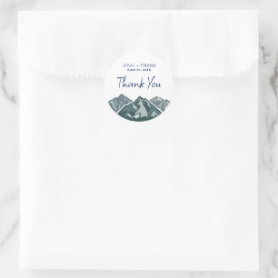 Mountain Wedding Bedankt Favoriete Label
