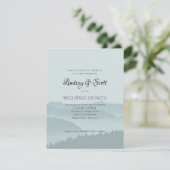 Mountain Wedding Brunch Morning na uitnodiging (Staand voorkant)