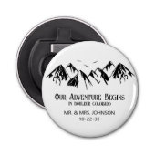 Mountain Wedding Button Flesopener (Voorkant)
