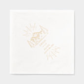 Mountain Wedding Folie Servetten (Voorkant)