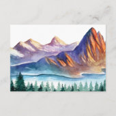 Mountain Wedding Gasteninformatie Kaart (Achterkant)