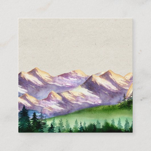 Mountain Wedding Hotel Accommodatie Kaarten (Achterkant)