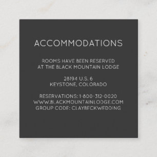 Mountain Wedding Hotel Accommodatie Kaarten
