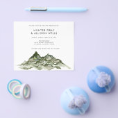 Mountain Wedding Invitation Flyer (Enkel)