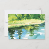 Mountain Wedding Invitation Response Kaart (Achterkant)