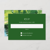 Mountain Wedding Invitation Response Kaart (Voorkant / Achterkant)