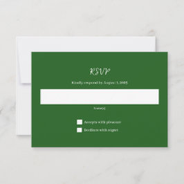 Mountain Wedding Invitation Response Kaart