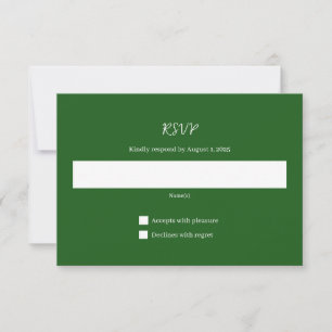 Mountain Wedding Invitation Response Kaart