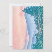 Mountain Wedding Invitation Suite Kaart (Achterkant)