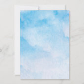 Mountain Wedding Invite met water, pijnbomen, grot Kaart (Achterkant)