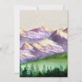 Mountain Wedding/Party Invitation Kaart (Achterkant)