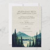 Mountain Wedding/Party Invitation Kaart (Voorkant)