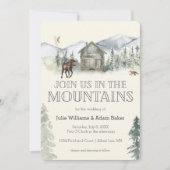 Mountain Wedding/Party Invitation Kaart (Voorkant)