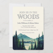 Mountain Wedding/Party Invitation Kaart (Voorkant)