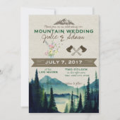 Mountain Wedding/Party Uitnodiging (Voorkant)