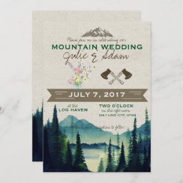 Mountain Wedding/Party Uitnodiging