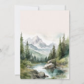 Mountain Wedding Party Vrijgezellenfeest Kaart (Achterkant)