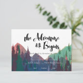Mountain Wedding RSVP (Staand voorkant)