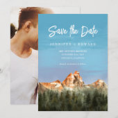Mountain Wedding Save the Date (Voorkant / Achterkant)