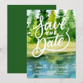 Mountain Wedding Save the Date Uitnodiging (Voorkant / Achterkant)
