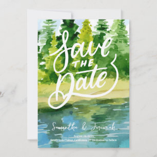 Mountain Wedding Save the Date Uitnodiging