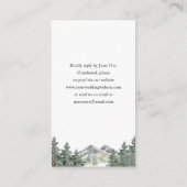 Mountain Wedding Scan me RSVP Informatiekaartje (Achterkant)