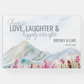 Mountain Wedding Waterverf Landscape Gastenboek (Voorkant)