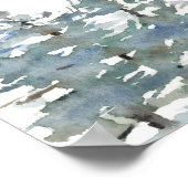 Mountain Wedding-welkomstteken | Bosbomen Poster (Hoek)