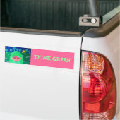 Mountain Whispers - Denk Groen Bumpersticker (Op Truck)
